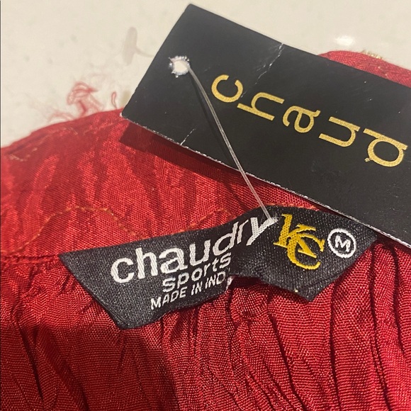 Elegant burgundy Pleated Skirt M - Picture 9 of 10